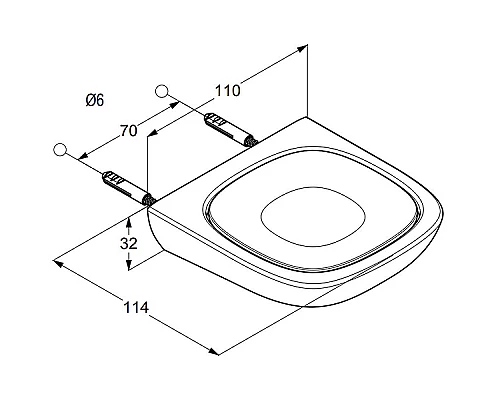 Купить Мыльница Kludi Ambienta 5398505 Хром Белая в магазине сантехники Santeh-Crystal.ru