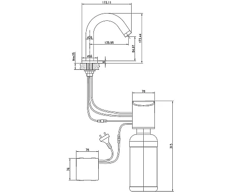 Приобрести Дозатор для жидкого мыла Lemark Project LM4644CE Хром в магазине сантехники Santeh-Crystal.ru