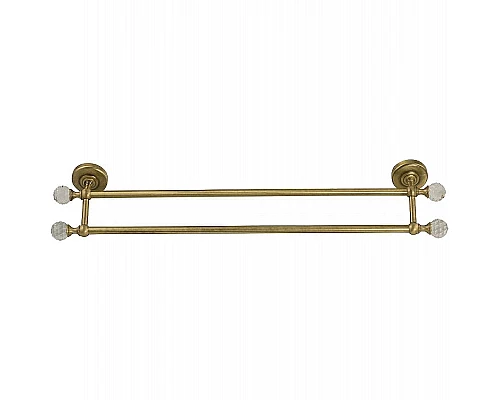 Приобрести Полотенцедержатель Migliore Amerida 16569 двойной Бронза с кристаллами Swarovski в магазине сантехники Santeh-Crystal.ru