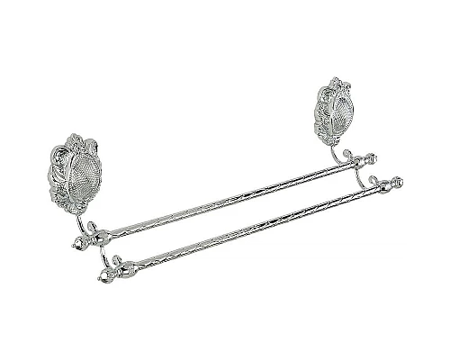 Заказать Полотенцедержатель Migliore Cleopatra 16672 двойной Хром в магазине сантехники Santeh-Crystal.ru