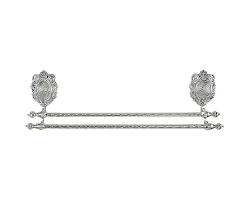 Заказать Полотенцедержатель Migliore Cleopatra 16672 двойной Хром в магазине сантехники Santeh-Crystal.ru