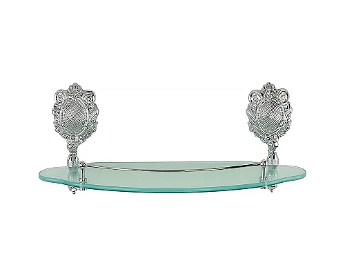 Купить Стеклянная полка Migliore Cleopatra 16665 Хром в магазине сантехники Santeh-Crystal.ru