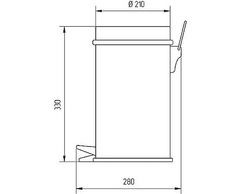 Приобрести Ведро для мусора Migliore Complementi 21957 Бронза в магазине сантехники Santeh-Crystal.ru