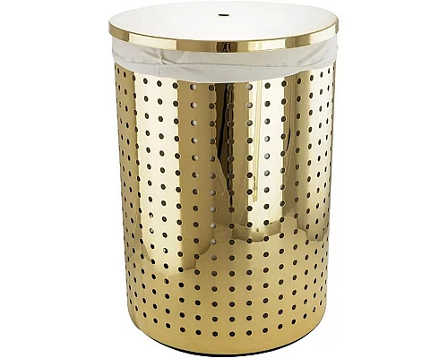 Купить Корзина для белья Migliore Complementi 21995 Золото в магазине сантехники Santeh-Crystal.ru