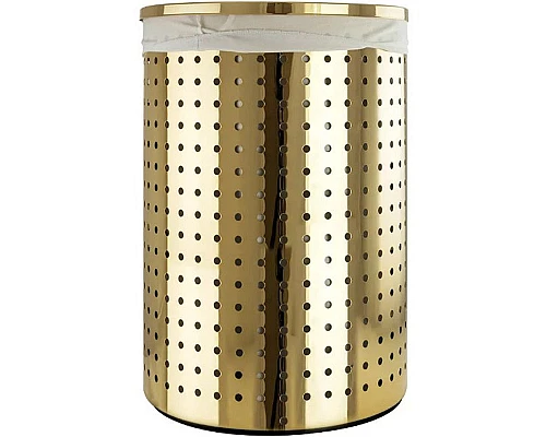 Купить Корзина для белья Migliore Complementi 21995 Золото в магазине сантехники Santeh-Crystal.ru