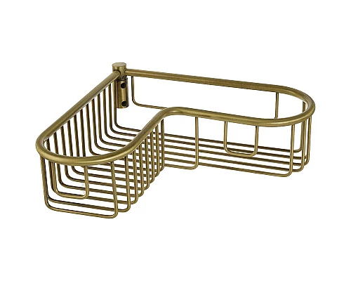 Приобрести Полка корзина Migliore Complementi 22032 угловая Бронза в магазине сантехники Santeh-Crystal.ru