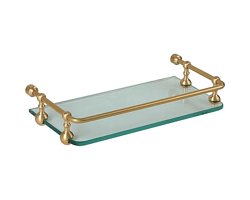 Приобрести Стеклянная полка Migliore Complementi 21998 Бронза в магазине сантехники Santeh-Crystal.ru