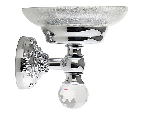 Купить Мыльница Migliore Cristalia 16790 Хром с кристаллом Swarovski в магазине сантехники Santeh-Crystal.ru