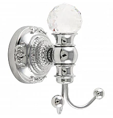 Двойной крючок Migliore Cristalia 16806 Хром с кристаллом Swarovski