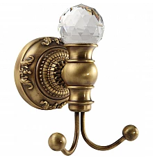 Двойной крючок Migliore Cristalia 16774 Бронза с кристаллом Swarovski