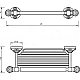 Купить Полка для полотенец Migliore Cristalia 16776 Бронза с кристаллами Swarovski в магазине сантехники Santeh-Crystal.ru