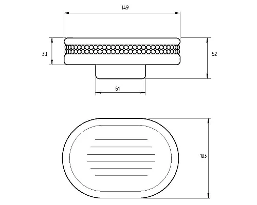 Купить Мыльница Migliore Dubai 28482 Белая Золото в магазине сантехники Santeh-Crystal.ru