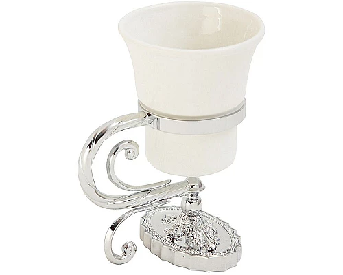 Приобрести Стакан для зубных щеток Migliore Edera 16929 Хром в магазине сантехники Santeh-Crystal.ru