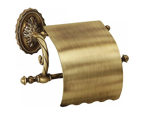 Приобрести Держатель туалетной бумаги Migliore Edera 16886 с крышкой Бронза в магазине сантехники Santeh-Crystal.ru