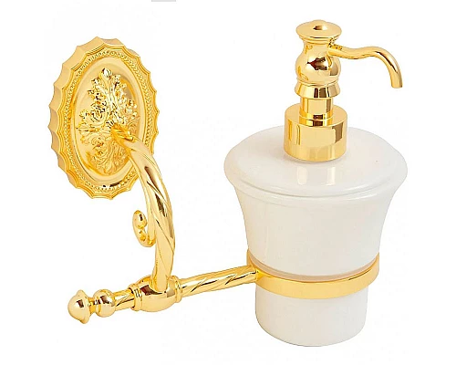 Приобрести Дозатор для жидкого мыла Migliore Edera 16936 Золото в магазине сантехники Santeh-Crystal.ru
