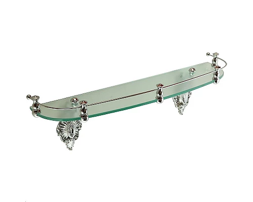 Приобрести Стеклянная полка Migliore Elisabetta 17036 Хром в магазине сантехники Santeh-Crystal.ru