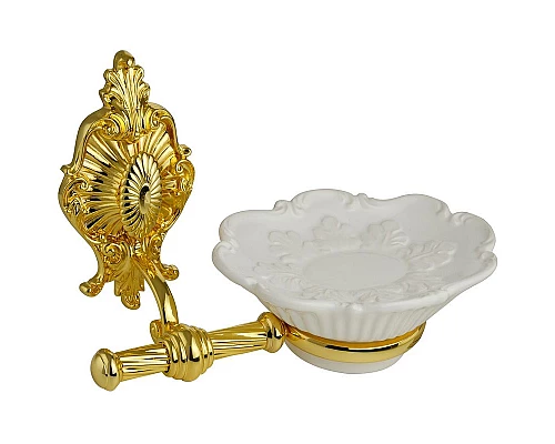 Приобрести Мыльница Migliore Elisabetta 17054 Золото в магазине сантехники Santeh-Crystal.ru