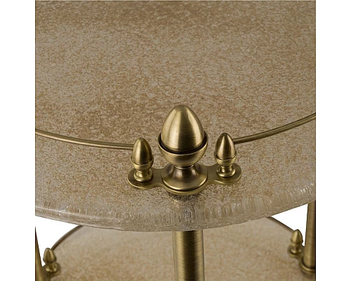 Приобрести Столик Migliore Elisabetta 17015 на колесиках Бронза в магазине сантехники Santeh-Crystal.ru