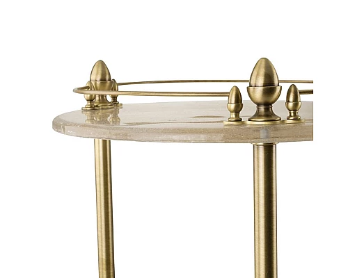 Приобрести Столик Migliore Elisabetta 17015 на колесиках Бронза в магазине сантехники Santeh-Crystal.ru