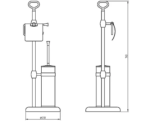 Купить Напольная стойка Migliore Fortuna 27743 Золото в магазине сантехники Santeh-Crystal.ru