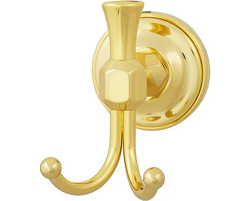 Заказать Двойной крючок Migliore Fortuna 27711 Золото в магазине сантехники Santeh-Crystal.ru