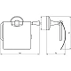 Приобрести Держатель туалетной бумаги Migliore Fortuna 27692 с крышкой Хром в магазине сантехники Santeh-Crystal.ru