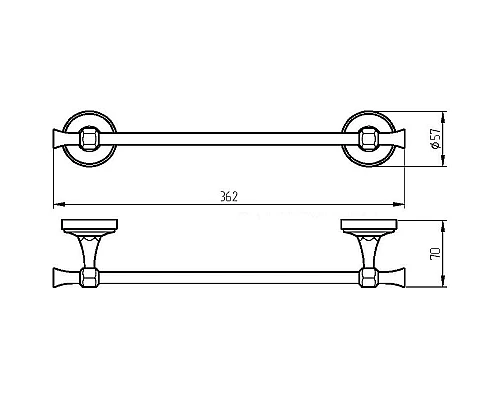Заказать Полотенцедержатель Migliore Fortuna 27662 Бронза в магазине сантехники Santeh-Crystal.ru