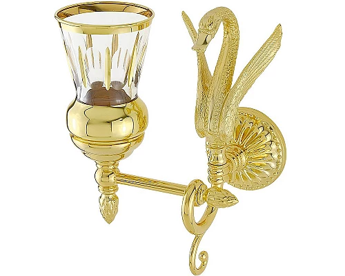 Заказать Стакан для зубных щеток Migliore Luxor 26117 Золото в магазине сантехники Santeh-Crystal.ru