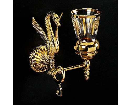 Заказать Стакан для зубных щеток Migliore Luxor 26117 Золото в магазине сантехники Santeh-Crystal.ru