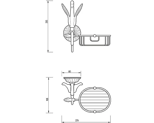 Приобрести Мыльница Migliore Luxor 26135 Золото в магазине сантехники Santeh-Crystal.ru
