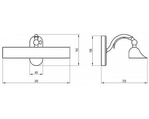 Купить Светильник Migliore Mirella 17260 Хром в магазине сантехники Santeh-Crystal.ru