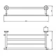 Заказать Полка для полотенец Migliore Mirella 17249 Хром в магазине сантехники Santeh-Crystal.ru