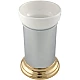 Приобрести Стакан для зубных щеток Migliore Mirella 17267 Хром Золото в магазине сантехники Santeh-Crystal.ru