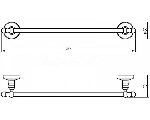 Приобрести Полотенцедержатель Migliore Mirella 17182 Бронза в магазине сантехники Santeh-Crystal.ru