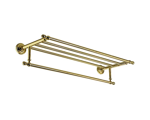Купить Полка для полотенец Migliore Mirella 17330 Золото в магазине сантехники Santeh-Crystal.ru