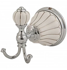 Двойной крючок Migliore Olivia 17554 Хром Белый