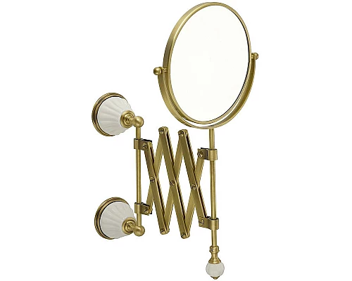 Приобрести Косметическое зеркало Migliore Olivia 17428 Бронза Белое в магазине сантехники Santeh-Crystal.ru