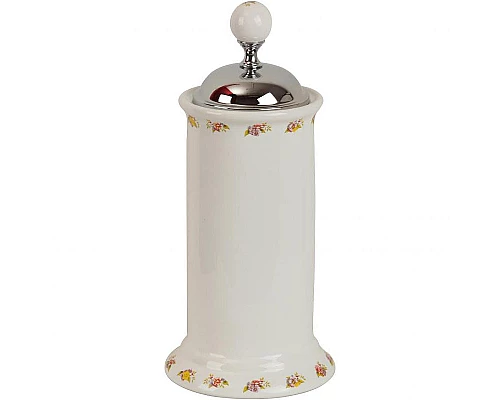 Заказать Контейнер для хранения Migliore Provance 17662 Хром Белый в магазине сантехники Santeh-Crystal.ru