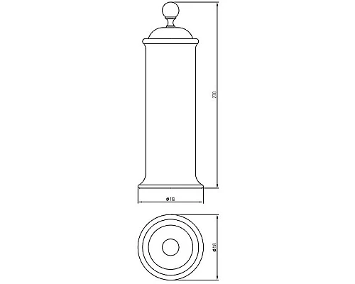 Заказать Контейнер для хранения Migliore Provance 17662 Хром Белый в магазине сантехники Santeh-Crystal.ru