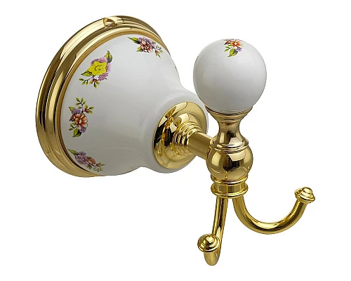 Заказать Двойной крючок Migliore Provance 17698 Золото в магазине сантехники Santeh-Crystal.ru