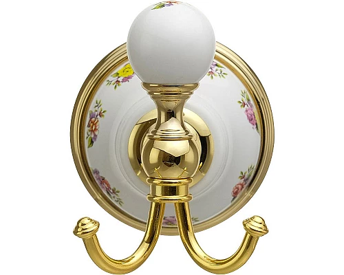 Заказать Двойной крючок Migliore Provance 17698 Золото в магазине сантехники Santeh-Crystal.ru