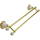 Купить Полотенцедержатель Migliore Provance 17703 двойной Золото в магазине сантехники Santeh-Crystal.ru