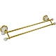 Купить Полотенцедержатель Migliore Provance 17703 двойной Золото в магазине сантехники Santeh-Crystal.ru