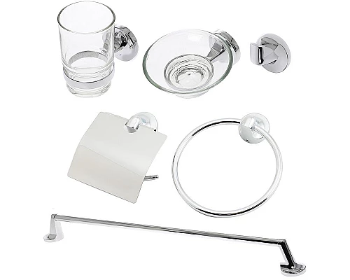 Купить Набор аксессуаров для ванной Orange Y01-888cr Хром в магазине сантехники Santeh-Crystal.ru