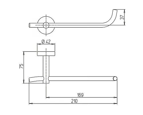 Приобрести Держатель туалетной бумаги Paini Pixel 81CR051 Хром в магазине сантехники Santeh-Crystal.ru