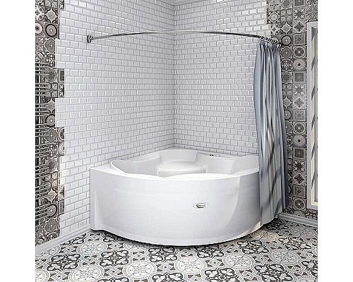 Заказать Карниз для ванны Radomir Сандра 149x149 1-12-2-0-0-221 Хром в магазине сантехники Santeh-Crystal.ru