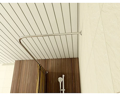 Приобрести Карниз для ванны Relisan Tugatty 140х70 Гл000007167 Хром в магазине сантехники Santeh-Crystal.ru