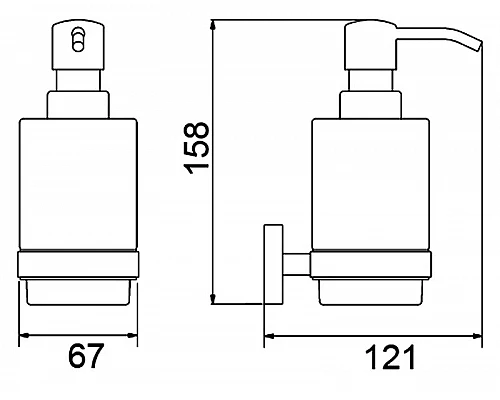 Приобрести Дозатор для жидкого мыла Timo Selene 12039/03 Черный в магазине сантехники Santeh-Crystal.ru