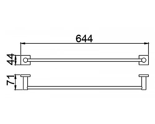 Заказать Полотенцедержатель Timo Selene 12053/03 Черный в магазине сантехники Santeh-Crystal.ru