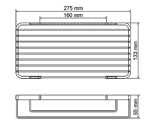 Заказать Полка корзина WasserKRAFT K-72222 Хром в магазине сантехники Santeh-Crystal.ru